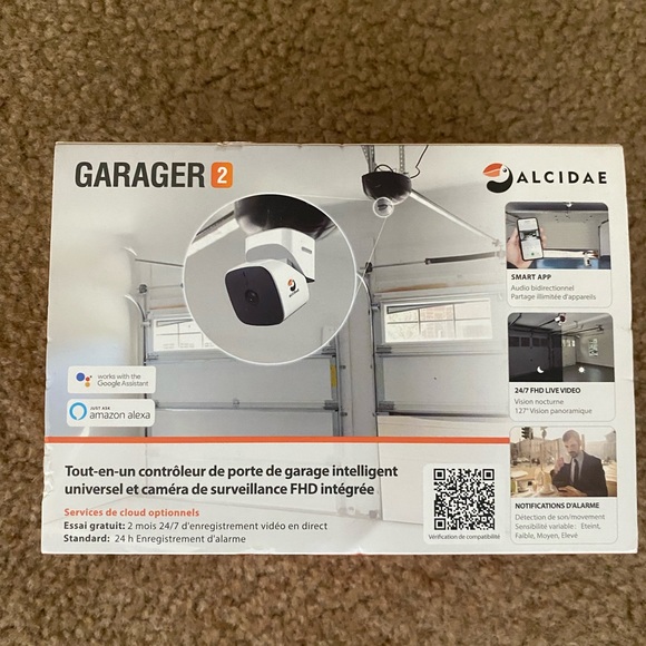 Alcidae Garager2 All-in-One Universal Garage Door Opener and Surveillance Camera - Picture 3 of 6